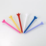 100Pcs/Pack Multicolor Professional Zero Friction 5 Prong 70mm Golf Tee 5 Claw Less Resistance Durable Plastic Golf Tees