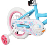 US warehouse Colorful Girls Bike with Basket &amp; Training Wheels 12 14 16 18 Inch Kids Bike Foot Brake Child Children Bicycle