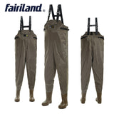 420D Taiwan Nylon Waterproof Stocking Foot Fly Fishing Chest Waders Pant for Men and Women with Phone Case