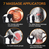 Electric Muscle Massage Gun Deep Tissue Massager Therapy Body Fascial Pain Relief Massager Relax Exercise Fitness
