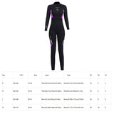 3mm Neoprene Wetsuits Full Body Scuba Diving Suits for Women Snorkeling Surfing Swimming Long Sleeve Keep Warm for Water Sports