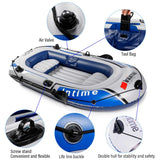 3 Person Inflatable Water Sports Rowing Boat Thickening PVC Boat Raft River Lake Dinghy Boat Pump Fishing Boat Set Outdoor