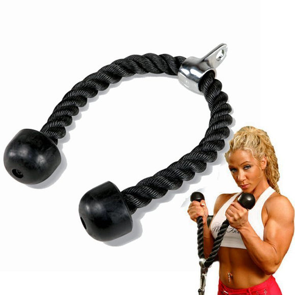 Tricep Rope Push Pull Down Cord For Bodybuilding Exercise Gym Workout for Home or Gym Use Fitness Exercise Body Equipment