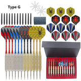 12PCS Color Coating Professional Steel Tip Darts Steel Dart Arrows With Aluminum Shaft For Sisal Dartboard