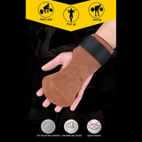 2pcs Unisex Fitness Hand Grips Weightlifting Workout Gym Gloves Hand Protection Mittens Fitness Workout Exercise equipment
