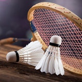 12Pcs Badminton Goose Feather Badminton Shuttlecock Training Sports Speed Badminton Ball Outdoor Sports Badminton Accessories