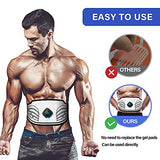 ABS Stimulator, USB Rechargeable Portable Fitness Workout Equipment Without Gel Pads for Men Woman, Arm, Leg, Home Office, The L