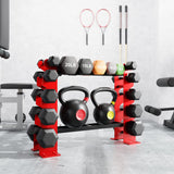 FISUP Dumbbell Weight Rack 5 Tier 450 lbs for Kettlebell Dumbbells Stand Holder for Home Gym Fitness Weights Storage Organizer