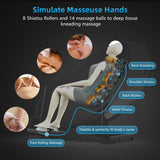 COMFIER Zero Gravity Massage Chair Electric Recline Full Body Massage 4D Shiatsu Kneading Massage Sofa