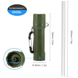 Outdoor Survival Water Purifier Water Filter Straw Water Mini Filter Filtration System for Outdoor Activities Emergency Life
