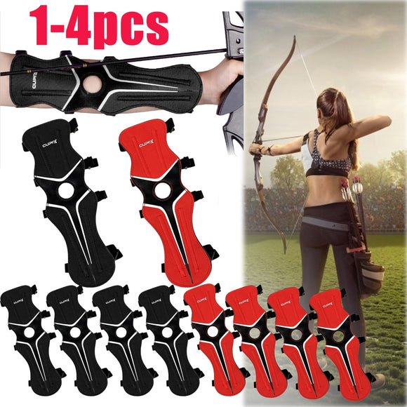 1-4pcs Nylon Arm Guard Gear Archery Bow Arrow Practice Forearm Protector Sleeve Archery Accessories Sling Shot