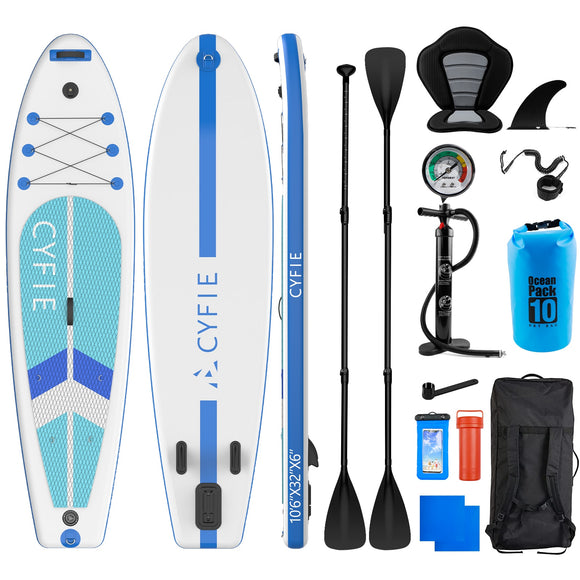 350 LBS Inflatable Paddle Board Surfing Yoga Fishing Accessories SUPs Inflatable Stand Up Paddle Board Set Surfboard Boat