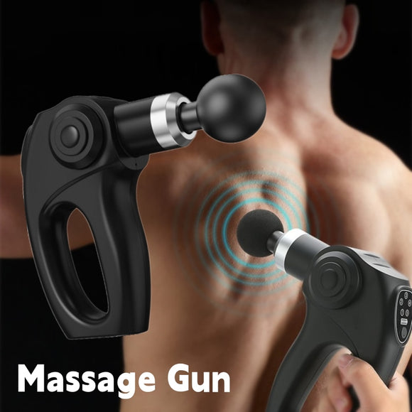 4 Heads Massage Gun Deep Tissue Percussion Muscle Massager Relieve Pain Ultra-quiet Neck Back Body Relaxation Electric Massager