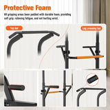 RELIFE Adjustment Power Tower Pull Up Bar Dip Station Grip Chin Up Workout for Home Gym Strength Training Fitness Equipment