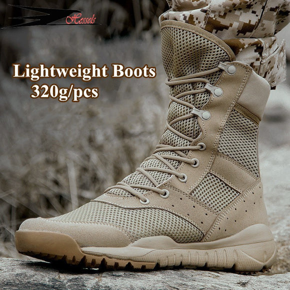35 48 Size Men Women Ultrallight Outdoor Climbing Shoes Tactical Training Army Boots Summer Breathable Mesh Hiking Desert Boot