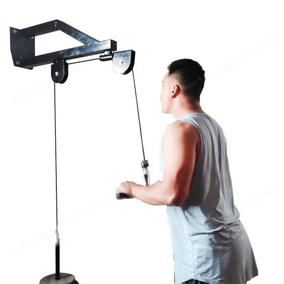 Pulley Cable Machine Attachment Wall-mounted Professional Fitness Equipment Triceps Biceps Muscle Training Pulley System Fitness